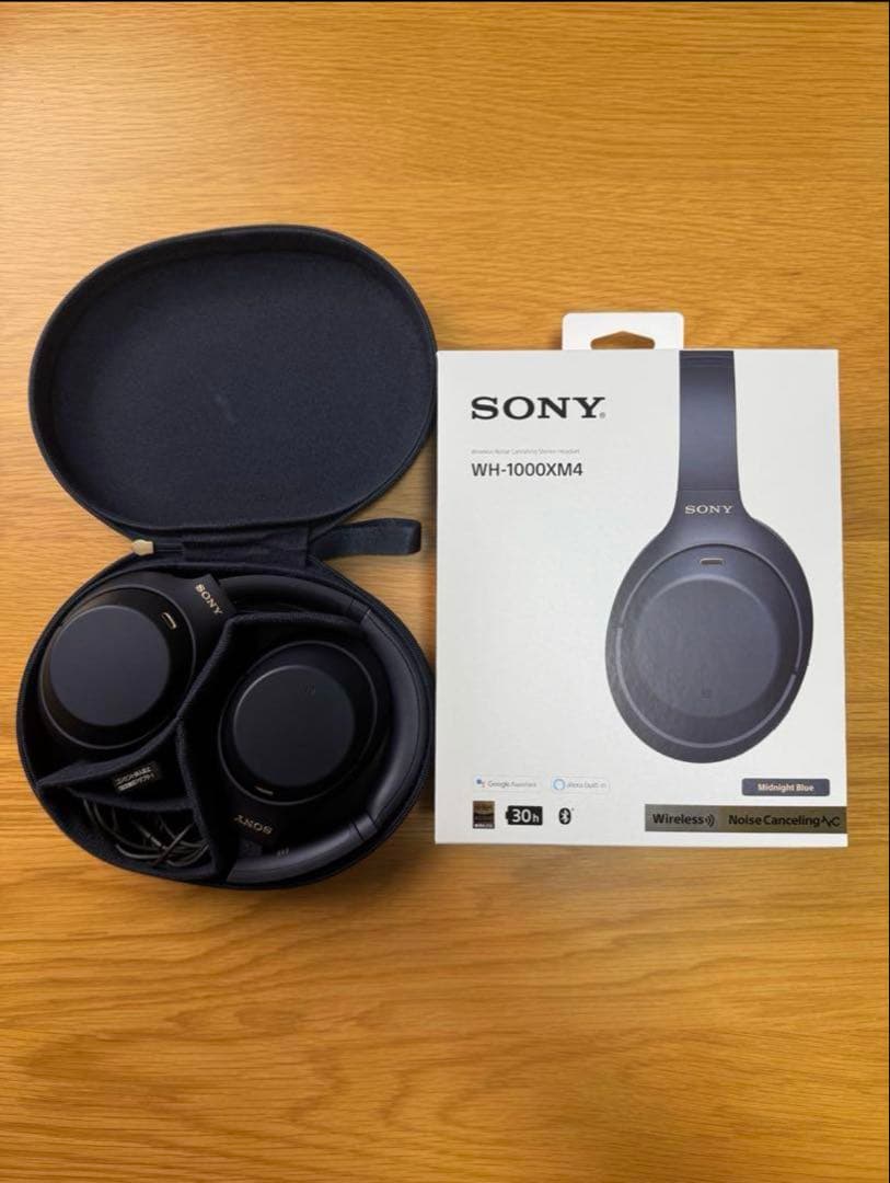 SONY WH-1000XM4 ワイヤレスヘッドホン ミッドナイトブルー