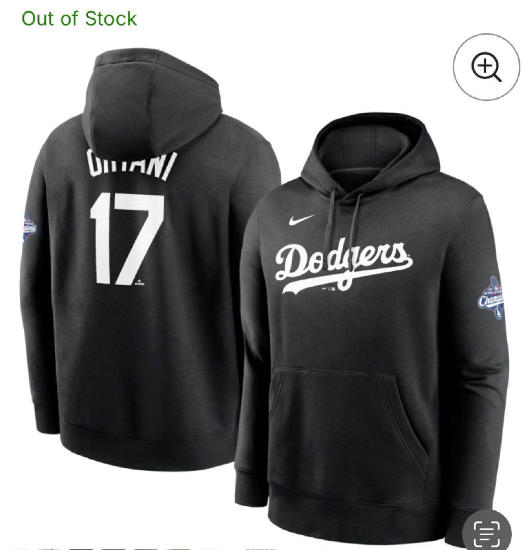 ナイキ ドジャース 大谷翔平選手 2025ワールドシリーズチャンピオン フーディ