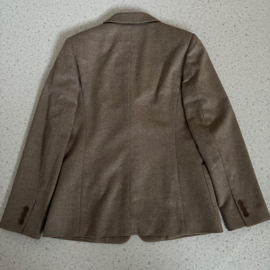 極美品 MaxMara マックスマーラ ウール テーラードジャケット グレージュ