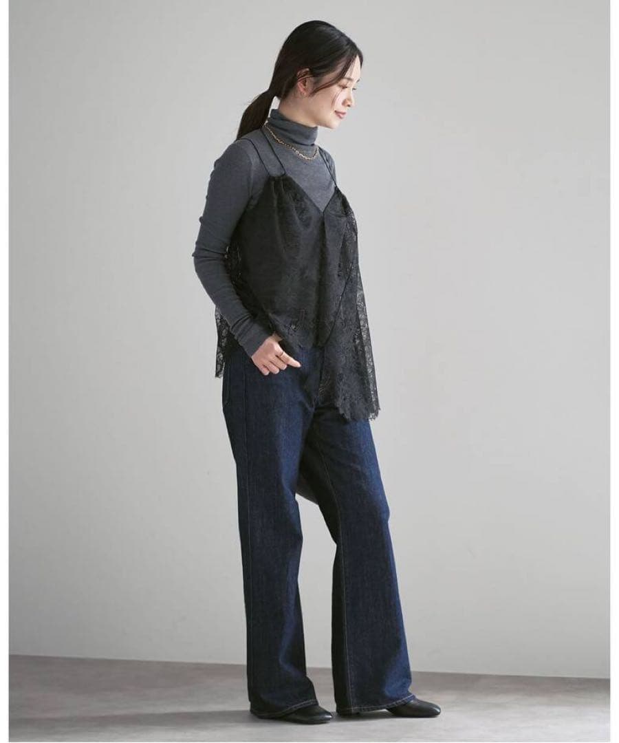 NOBLE ラッセルレースギャザーキャミ 未使用