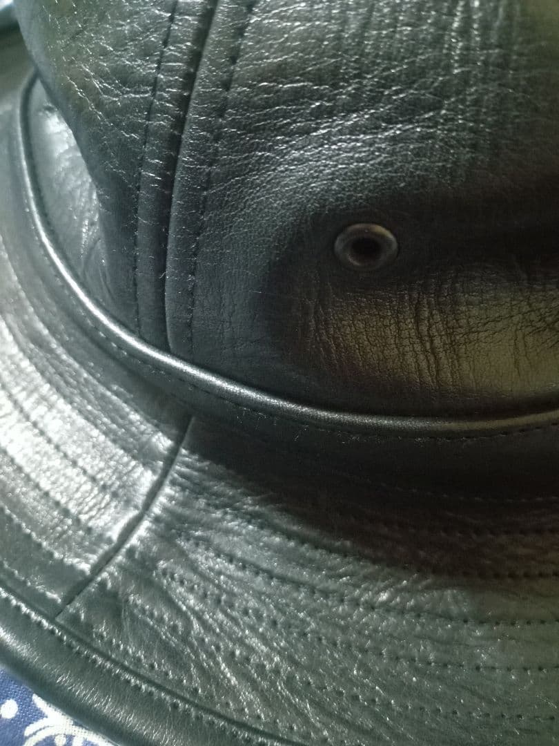 極美品　希少　ミスターファットマン　レザーハット　日本製　RRL　schott