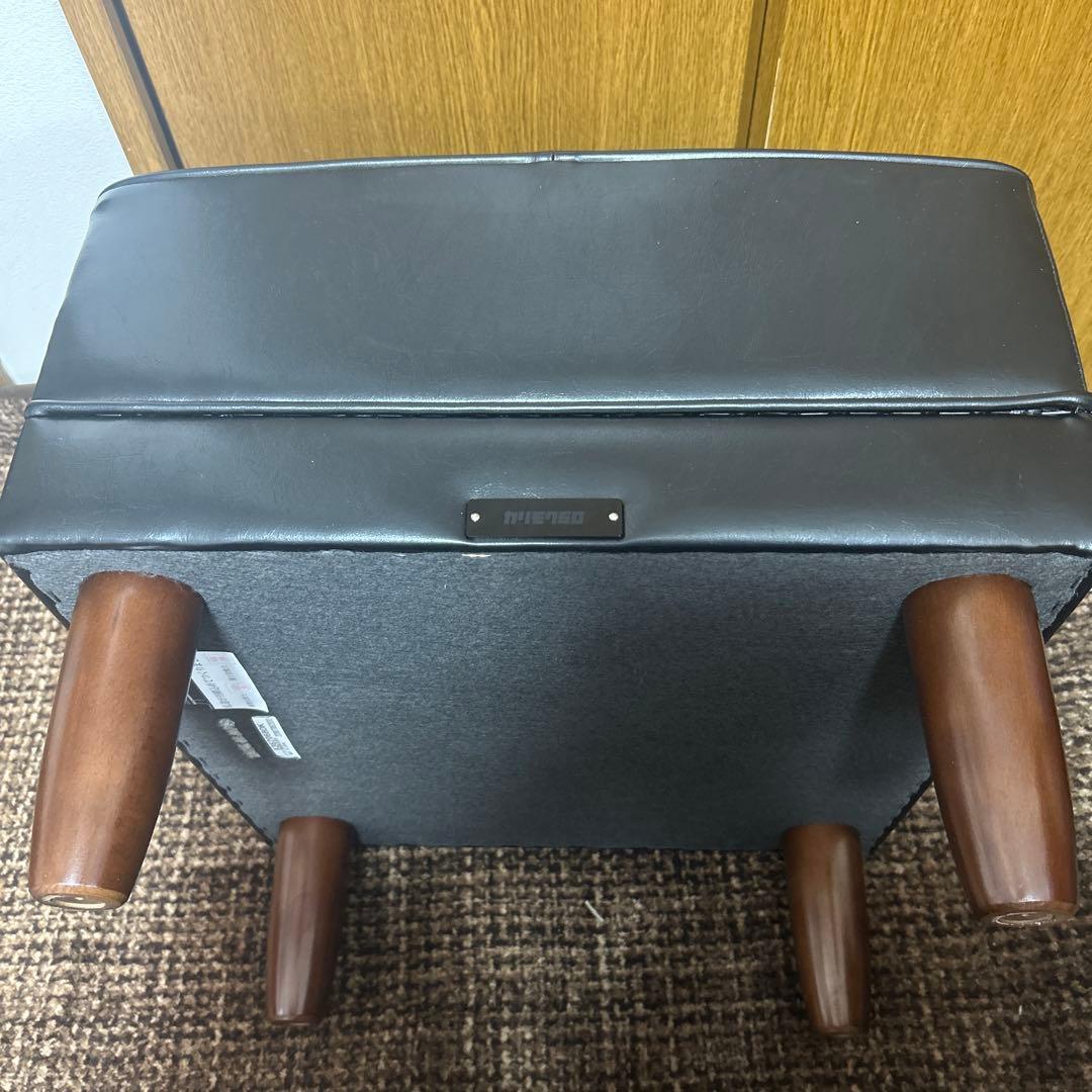 徐々に値下げ カリモク60　オットマン　スタンダードブラック　X36206