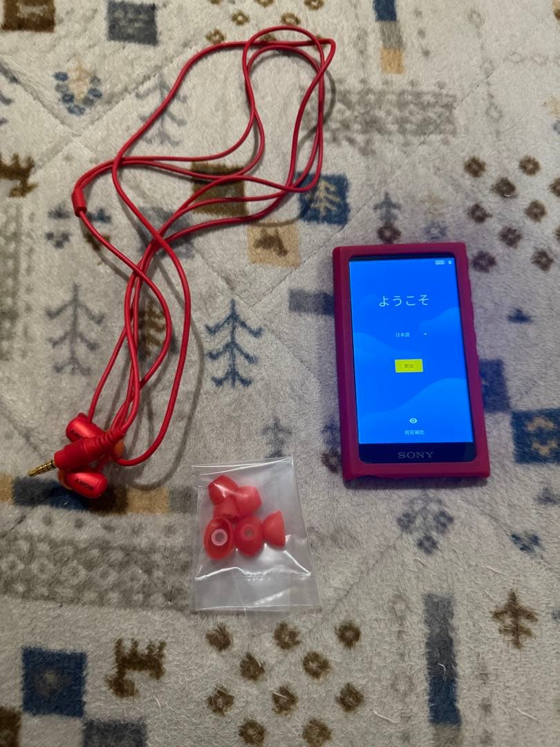 Sony ウォークマン 赤 イヤフォン付き NW-A105HN 16GB