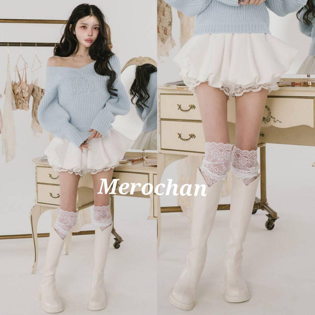 新品 ダーリッチ ボリュームバルーンミニスカート タグ付き 白