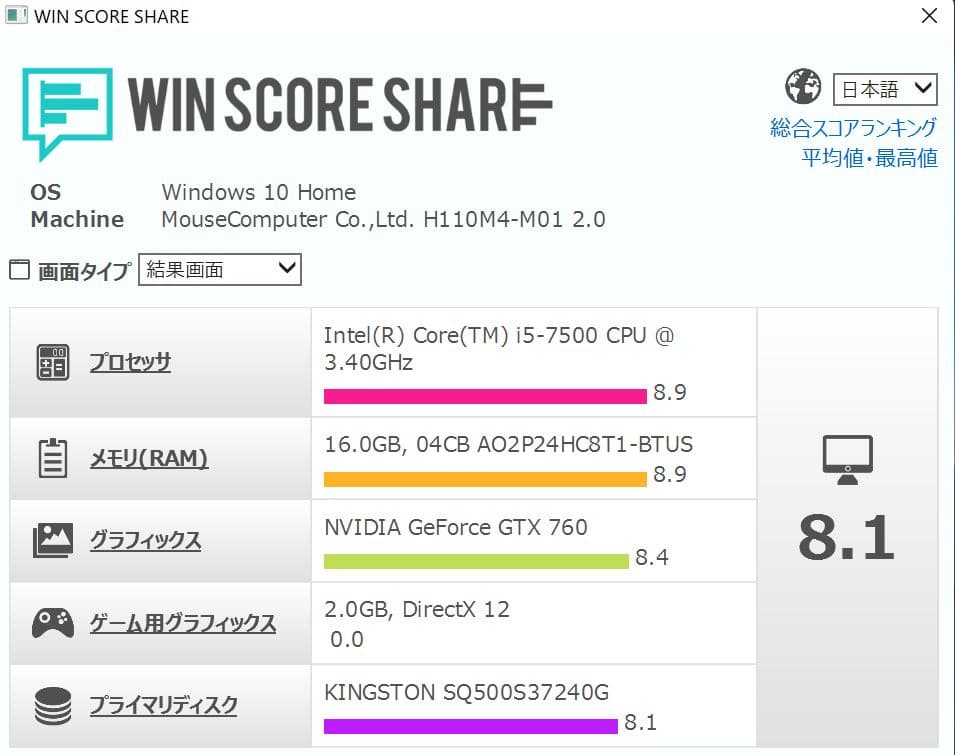 №38、外見新品！Win11-24H2、i5、M16G、GTX760、SSD