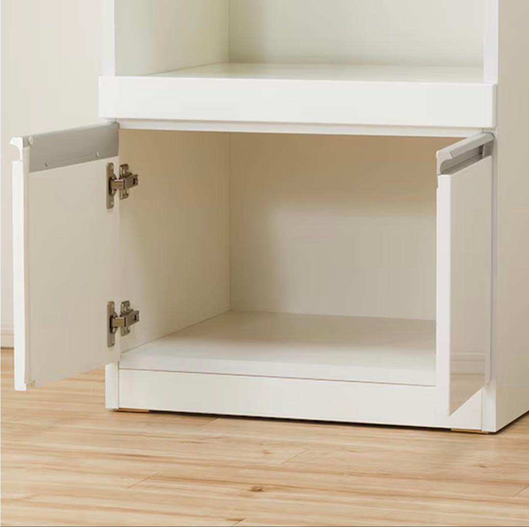 ニトリ　ホワイト レンジボード 高い収納棚