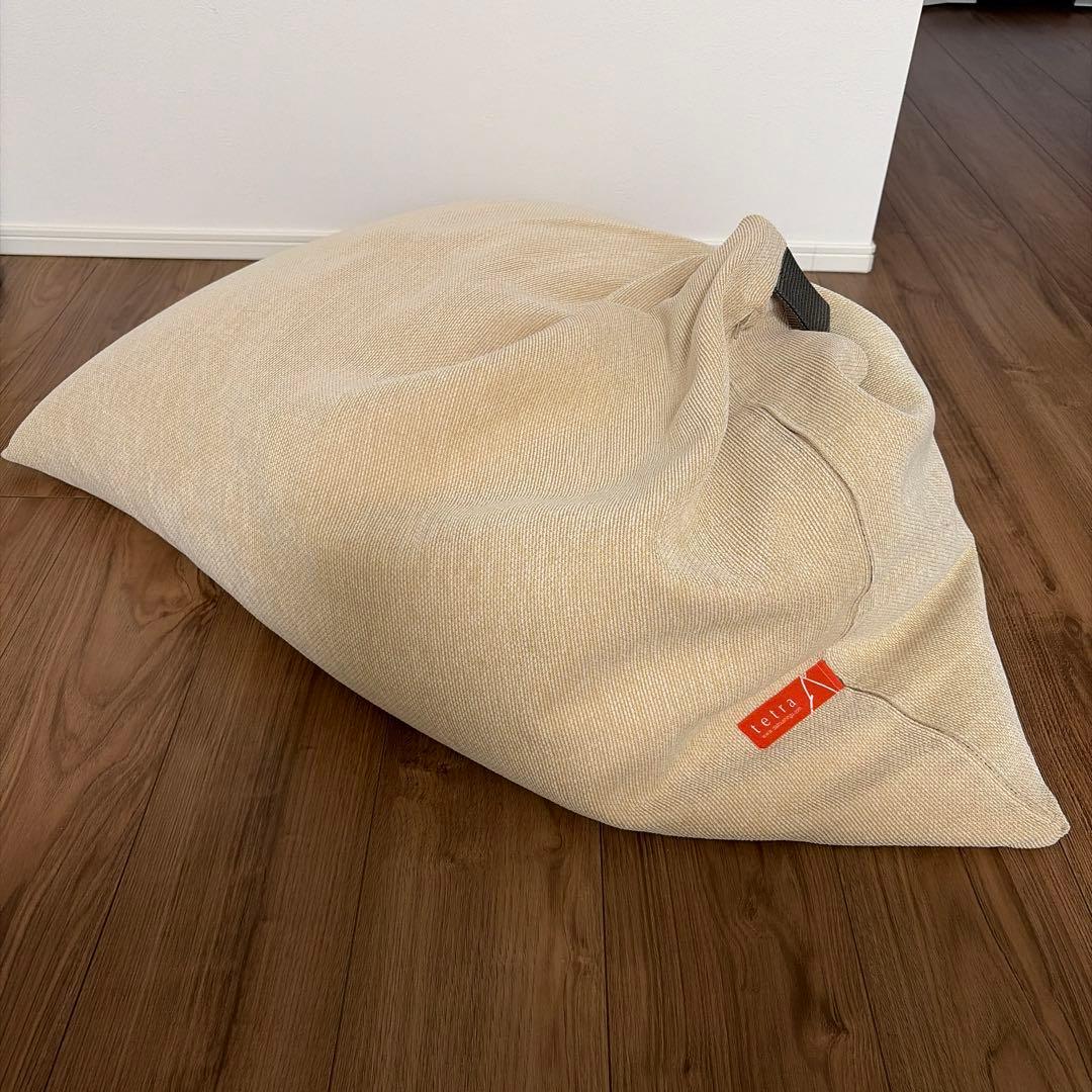 ビーズクッション tetra シェニール レギュラー ミルクティー 大東寝具工業