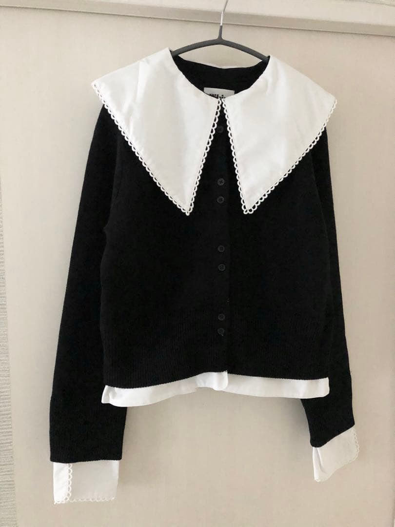 新品 Bibiy. PATTY PILGRIM TOP ブラック　カーディガン