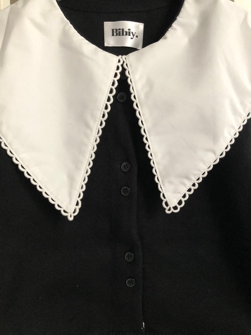 新品 Bibiy. PATTY PILGRIM TOP ブラック　カーディガン