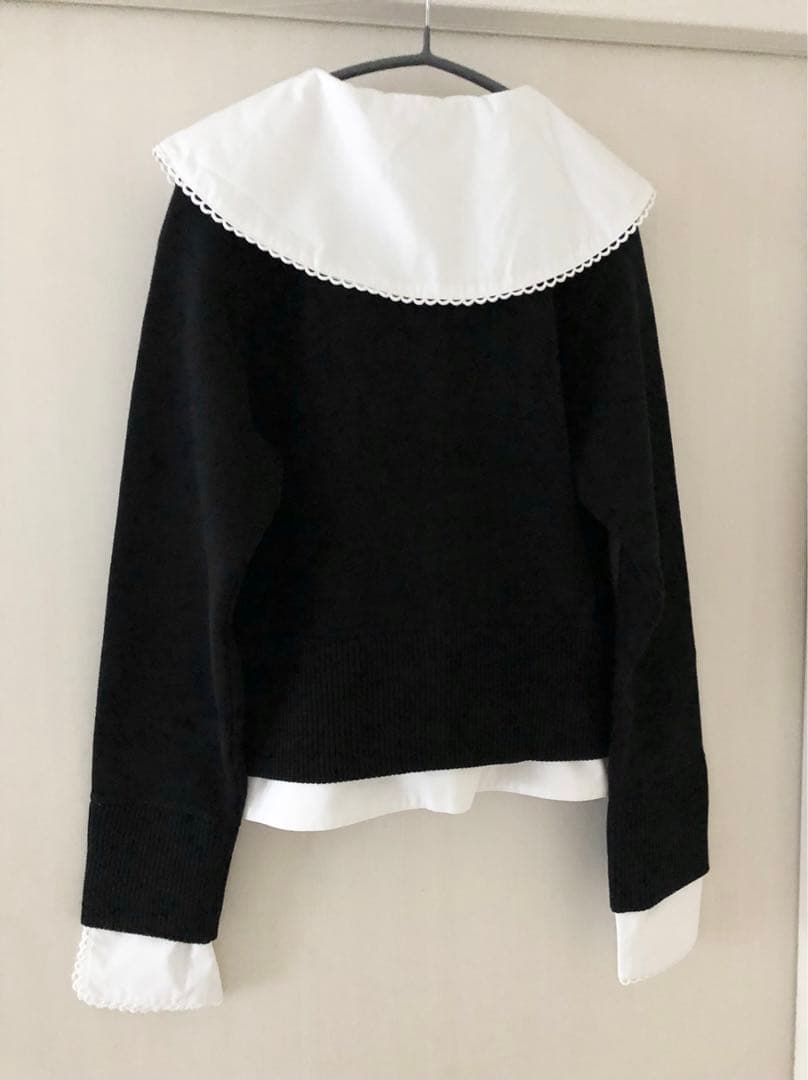新品 Bibiy. PATTY PILGRIM TOP ブラック　カーディガン