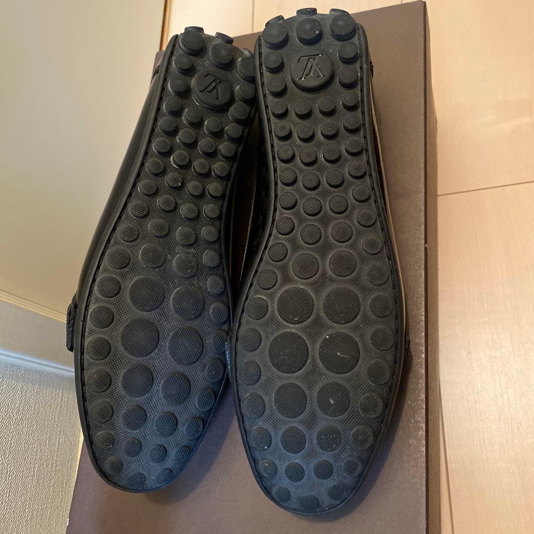 エナメル黒　LVJドライビングシューズ　美品 34.5 お値引き