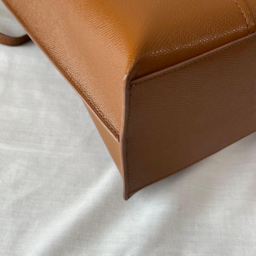 FURLA ブラウン レザートートバッグ