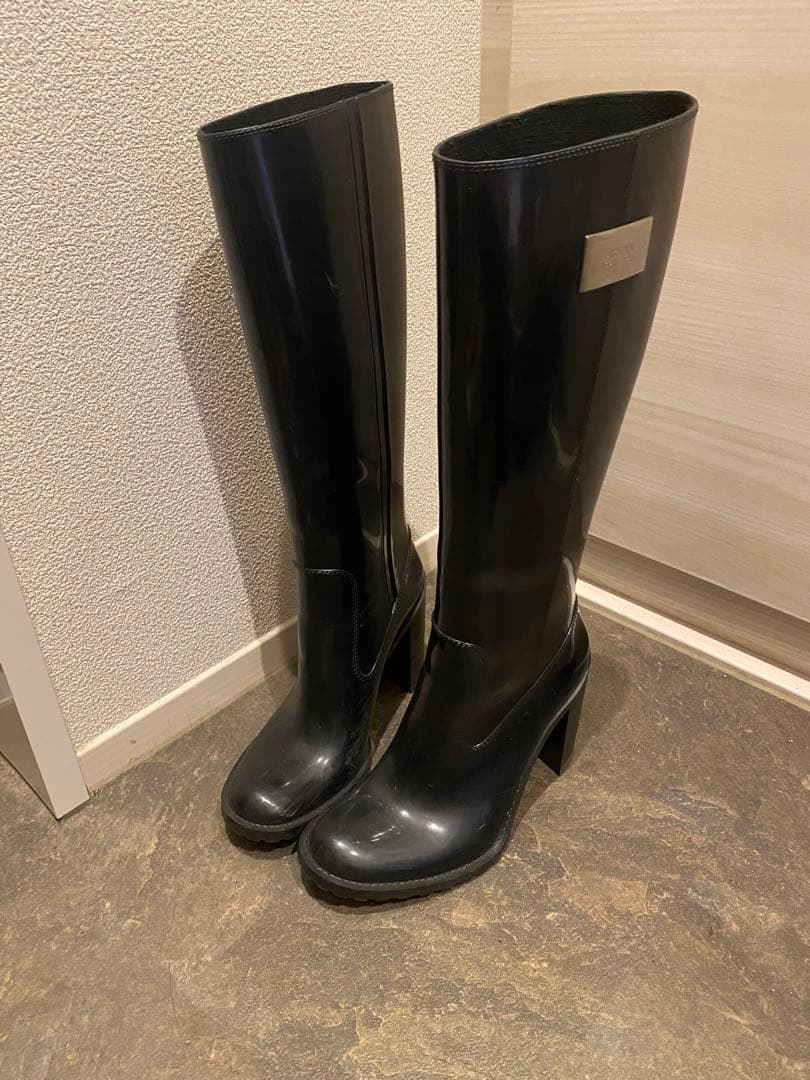 アルマーニ雨の日ARMANI レインブーツ　37 【JP23.5〜24】