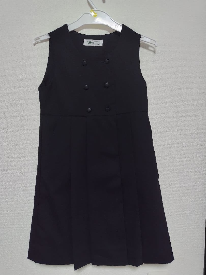 【小学受験】濃紺ドレッサージュセットアップ＋ブラウス3点完結セット