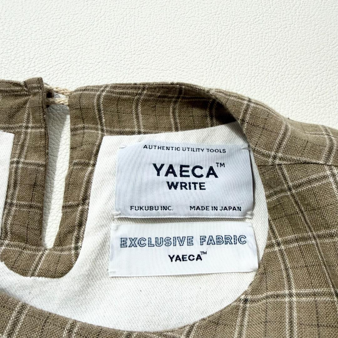 YAECA ヤエカ リネン100% チェックワンピース ロング　日本製　ゆったり