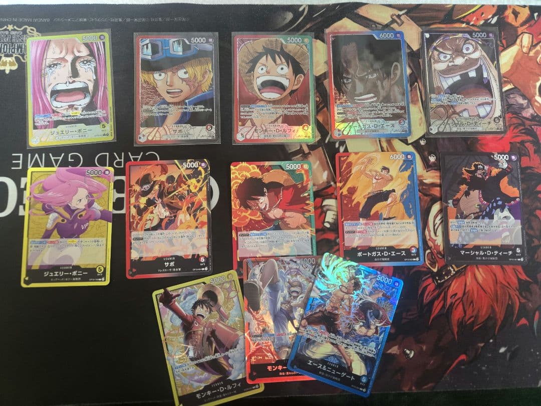 ONE PIECEカードプロモルフィ2種とリーパラ5種デッキパーツまとめ売り