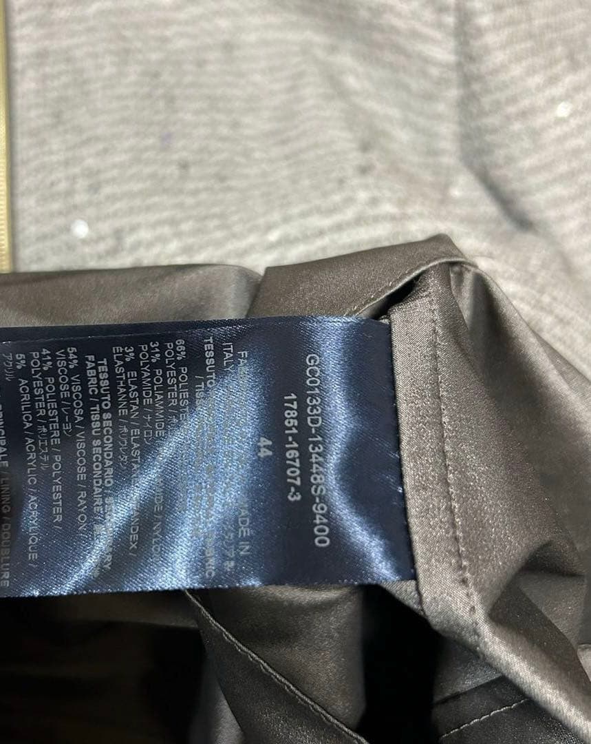 HERNO フード ツイード ドッキング ロングジャケット