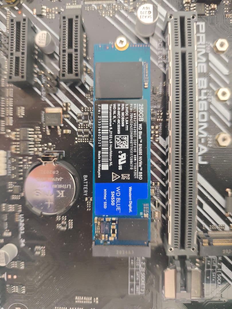 i7 10700とddr4 8GB*2 セット