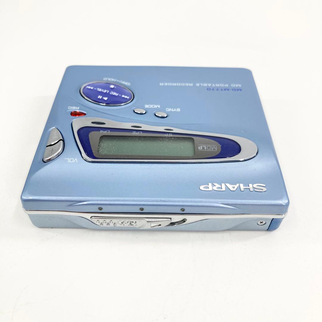 美品 SHARP MDウォークマン MDレコーダー MD-MT770 動作確認済