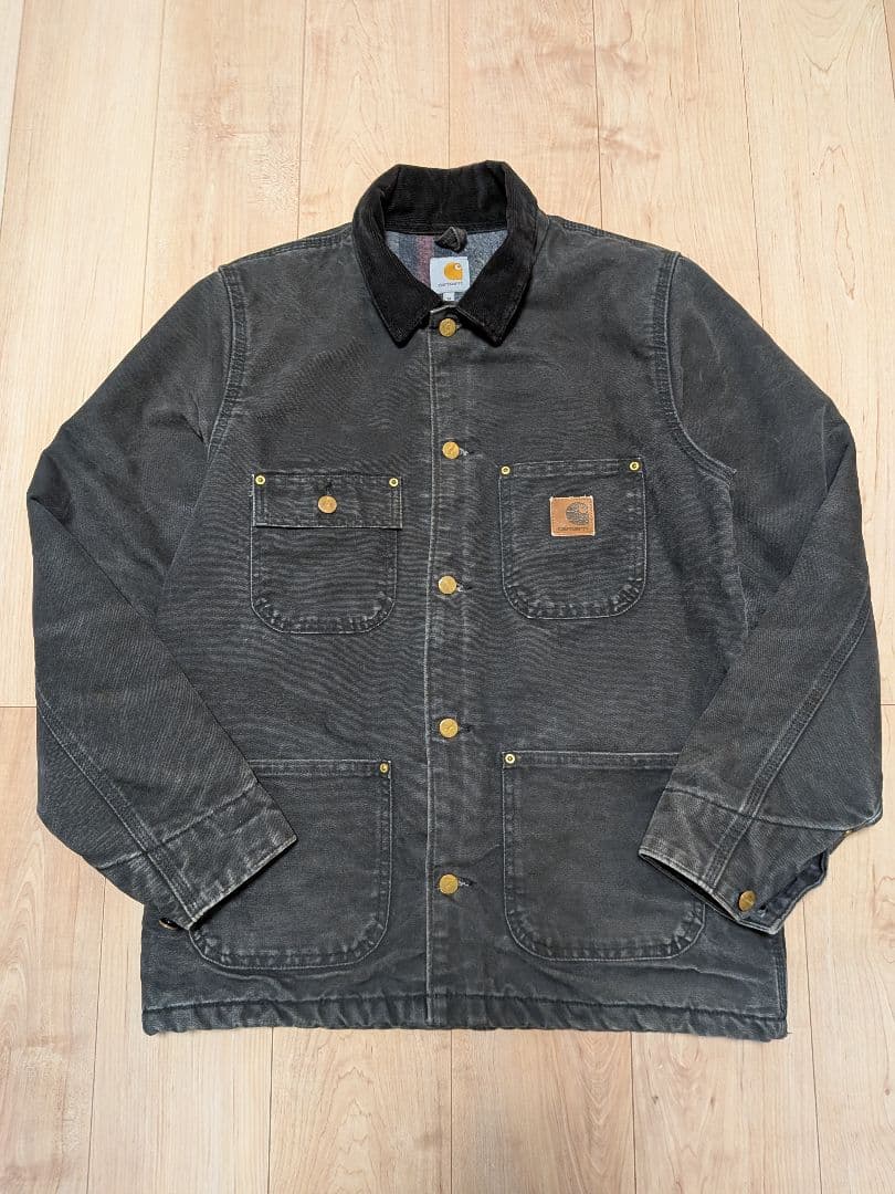 まっち　希少希少サイズ　carhartt チョアコート ブラック M