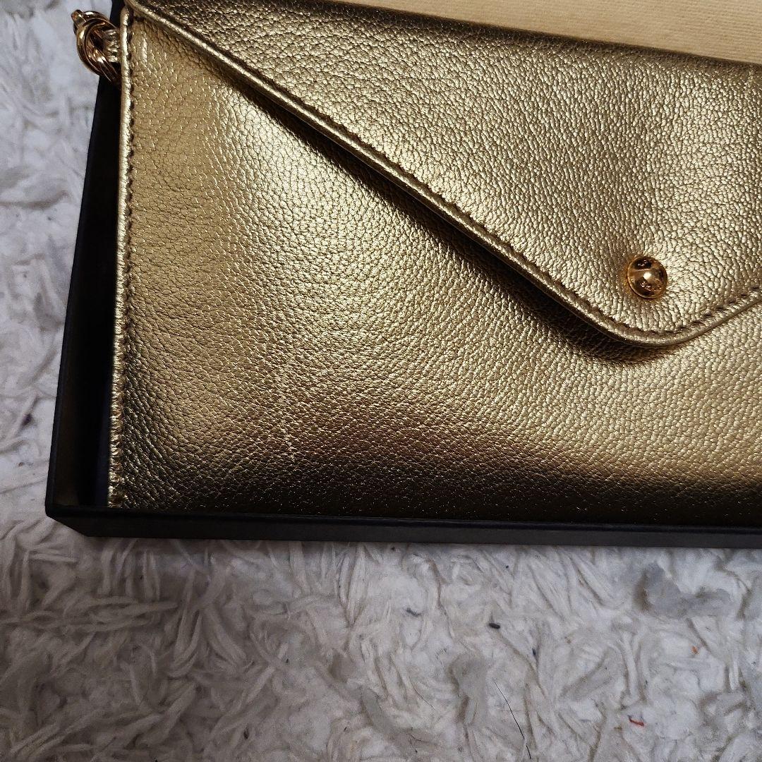 LOEWE ロエベ ゴールド クラッチバッグ