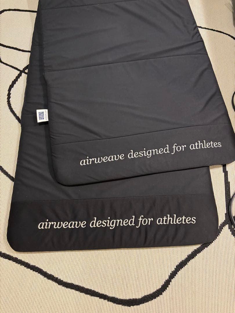 airweave アスリート向け ポータブルマットレス　ヨガマット 黒