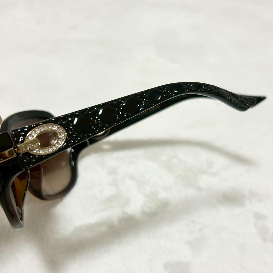 ★美品★ディオール　サングラス　カナージュ　ロゴ　ラインストーン　付属品あり