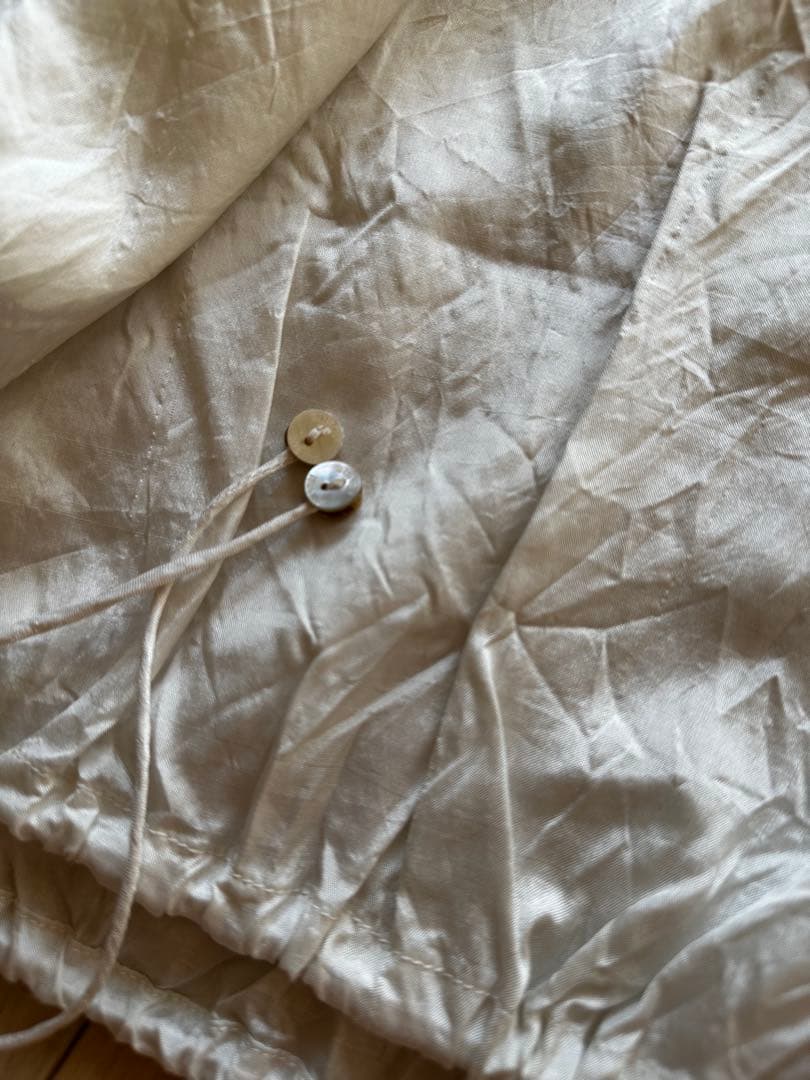 トップス BUNON Back Button Short Wide Blouse