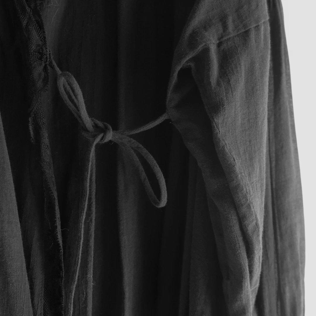 TOWAVASE トワヴァーズ コットンボイル レース付きカシュクール