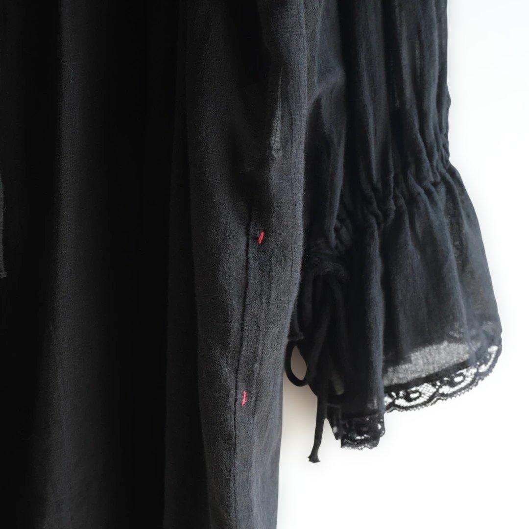 TOWAVASE トワヴァーズ コットンボイル レース付きカシュクール