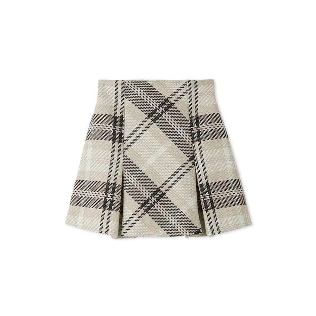 SNIDEL ロービングチェックミニスカート　新品タグ付き