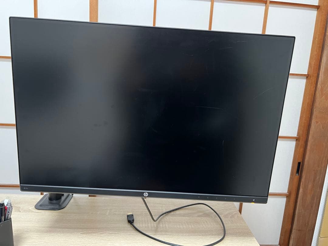 hp 大画面モニター HDMI VESA対応 デスクアーム・キーボード付き