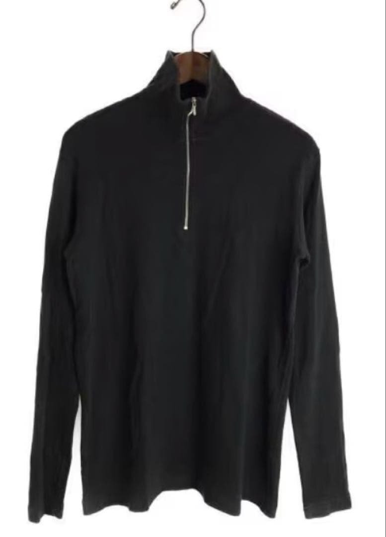 トップス AURALEE HARD TWIST RIB HALF-ZIP