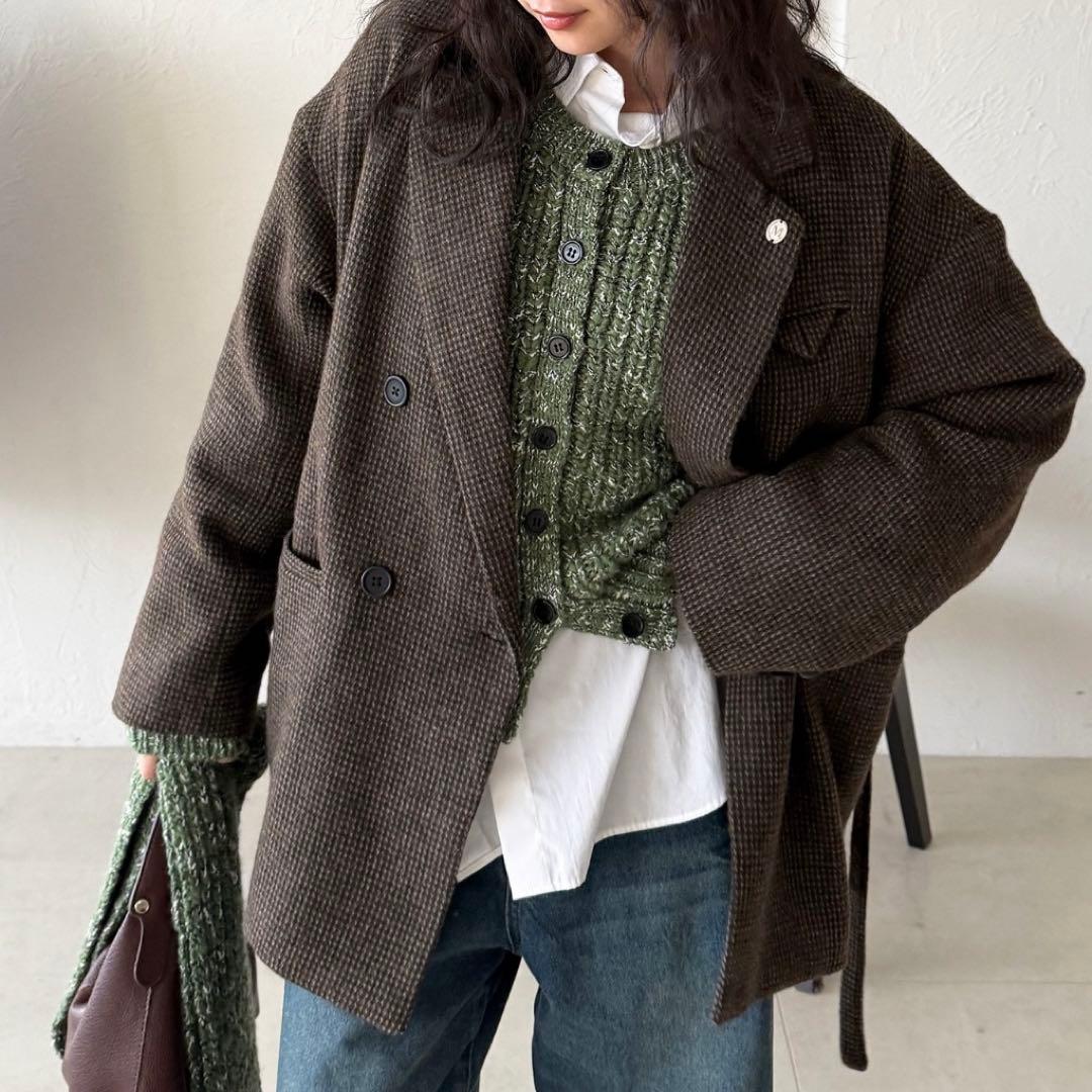 アソートテーラードジャケット ブラウン系