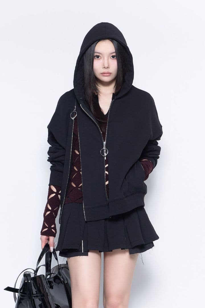 最安値　THEREDTHREAD w zip hoodie long　パーカー
