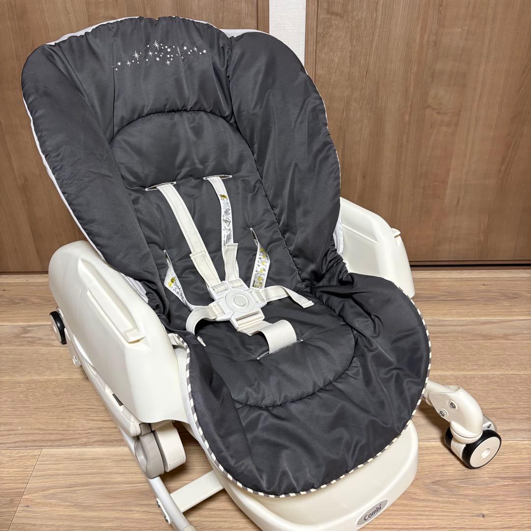 極美品✨コンビ ハイローチェア ネムリラ FF セサミグレー 手動 リバーシブル