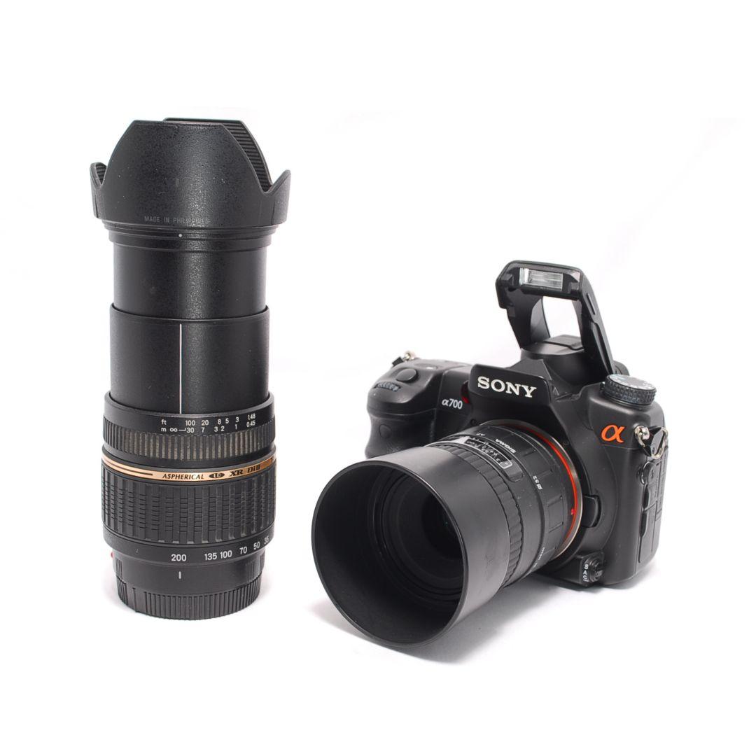 ❤即購入1000円OFF❤ ソニー α700 マクロ単焦点 × 高倍率レンズ