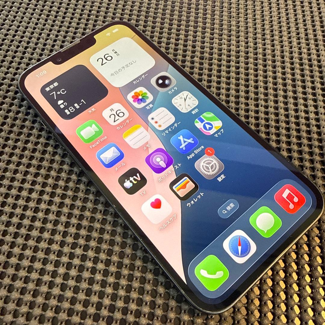iPhone 13 128GB ミッドナイト SIMフリー バッテリー100%