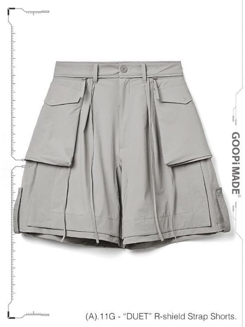 GOOPiMADE “DUET“ R-shield Strap Shorts