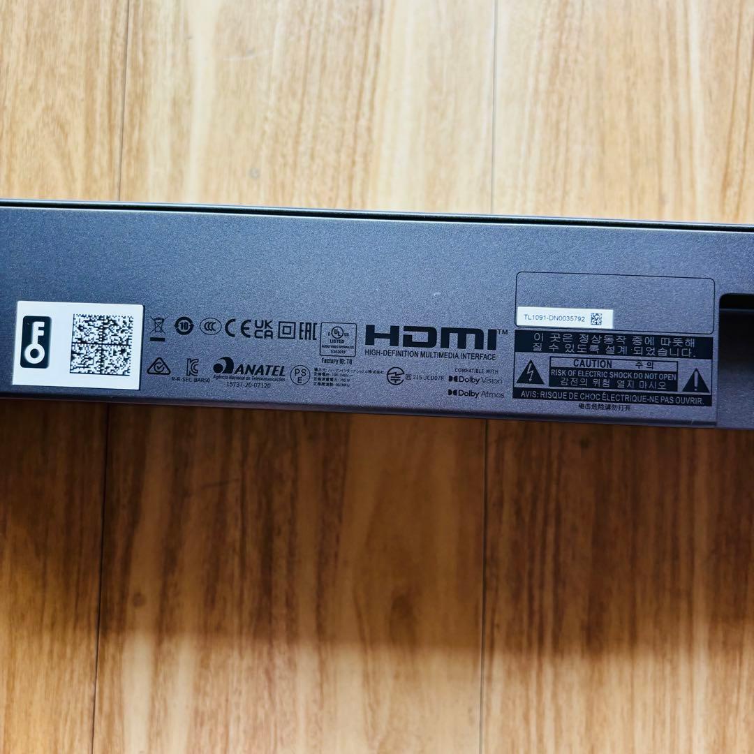 JBL サウンドバー 本体 + リモコン + ケーブル