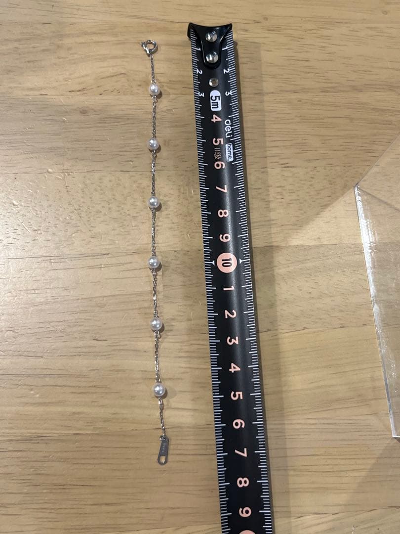 K18WGパール ブレスレット 長さ17.5㎝　刻印あり