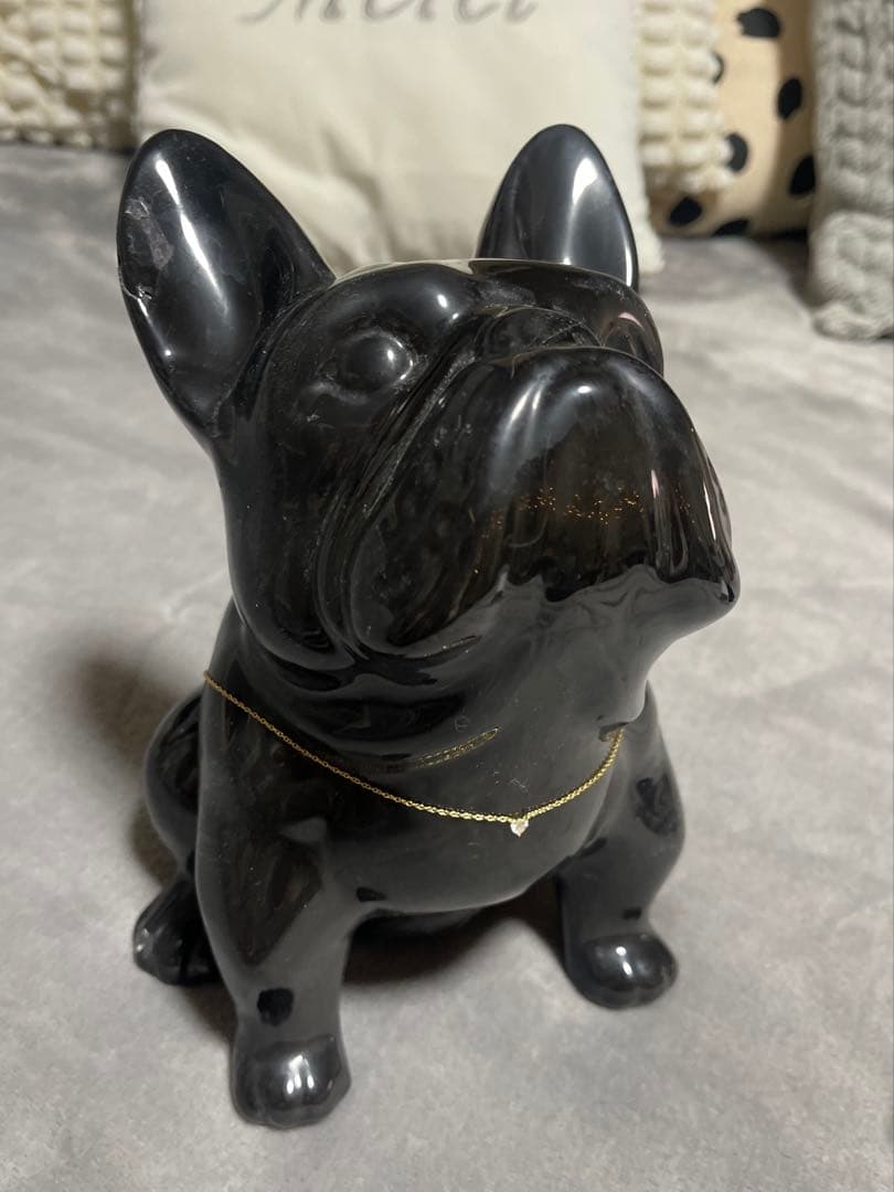 ■■廃盤希少■■AHKHA ハート型一粒ダイヤモンドネックレス♡K18