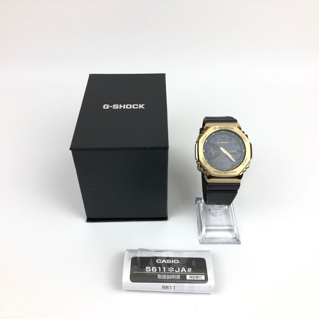 G-SHOCK GM-2100G-1A9JF メタルカバード ブラック×ゴールド