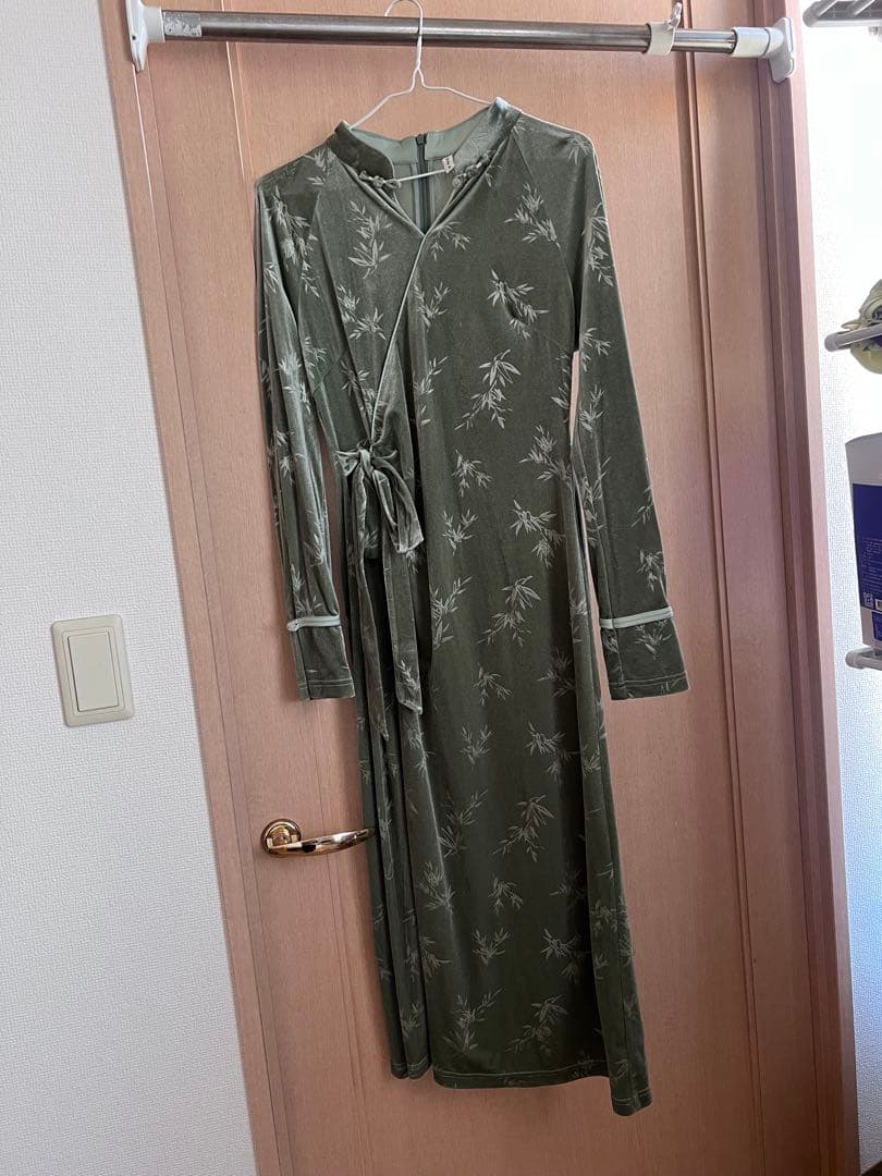 チャイナドレス風ロングワンピース