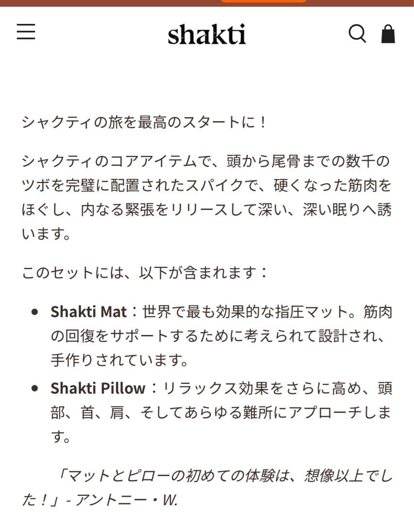 Shakti Mat & Pillow セット