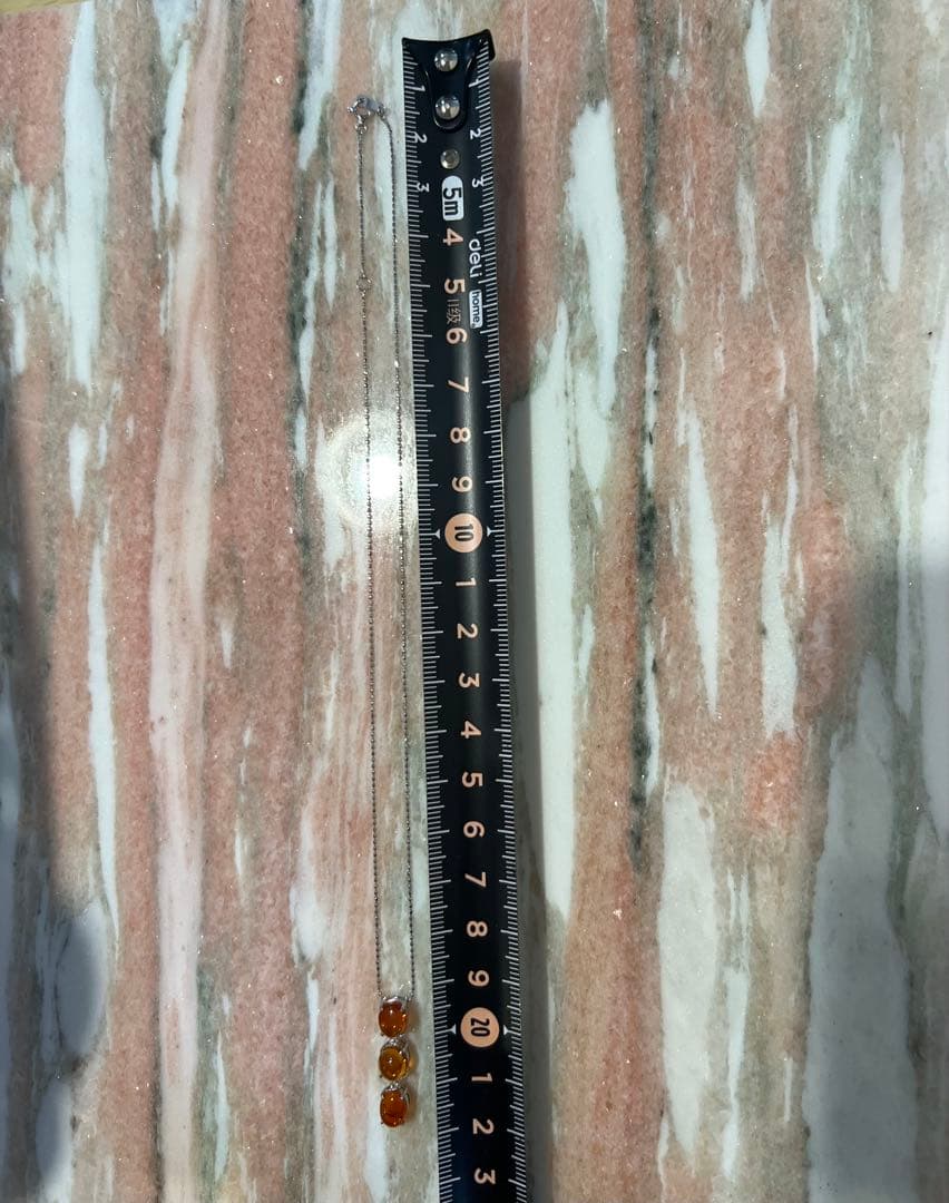 K18WG メキシコオパール2.42ct ダイヤ ネックレス　刻印あり