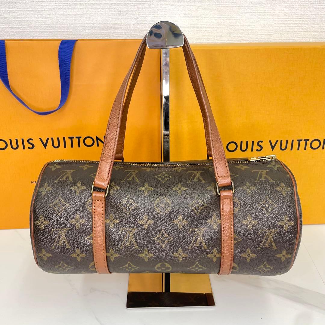 美品 LOUISVUITTON バッグ パピヨン３０ モノグラム ドラムバッグ