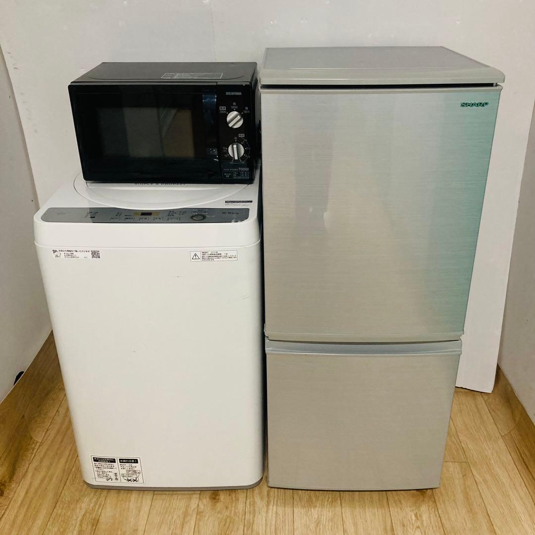 豪華美品シャープブランド一人暮らし家電セット❗️大阪、大阪近郊配送と設置無料❗️7
