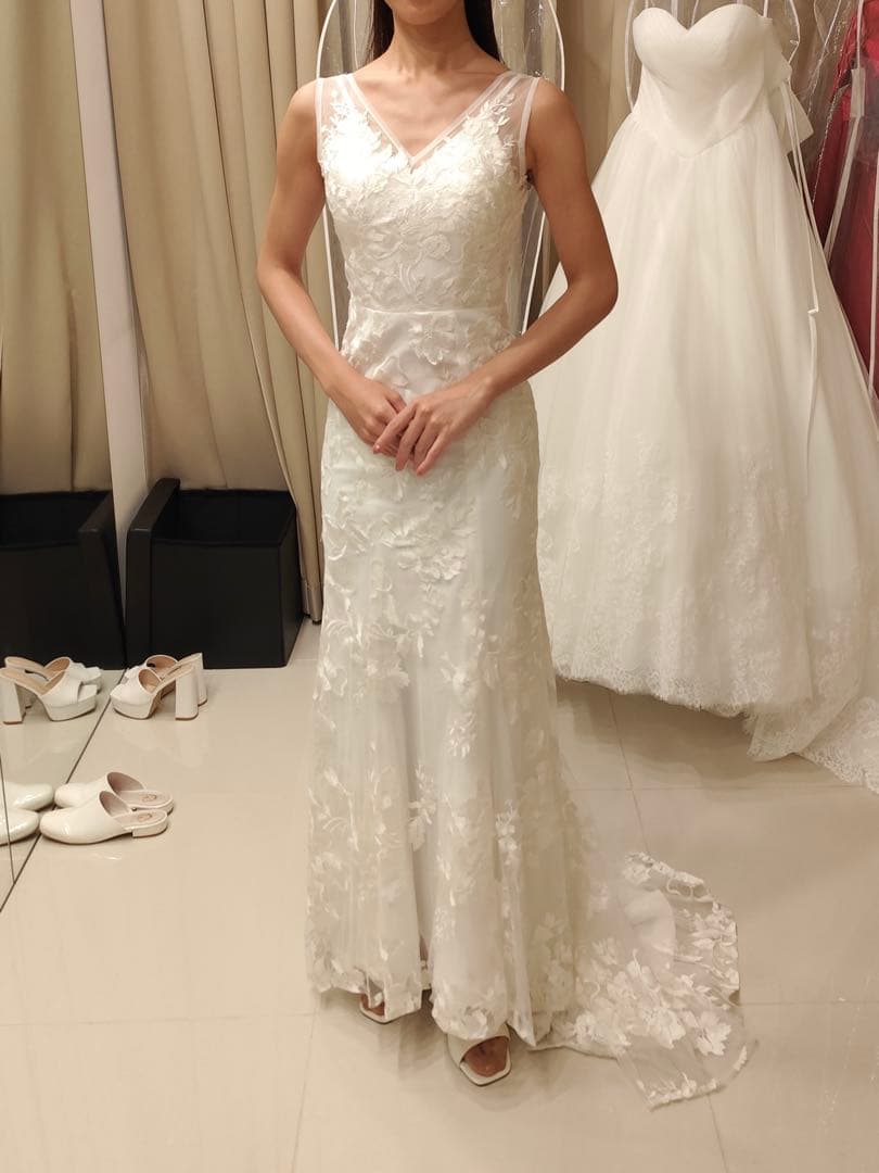 [新品未使用品] ウェディングドレス マーメイドドレス 9号（1st オーナー）