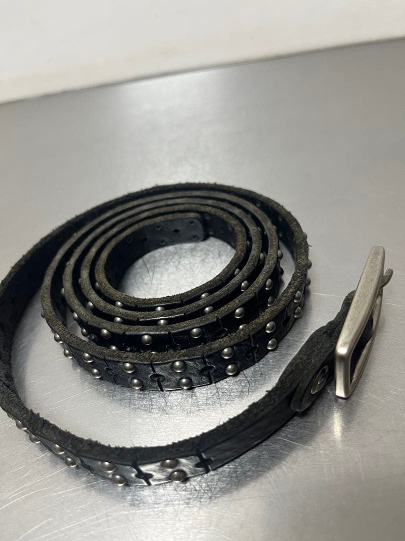 ポールスミスベルトスタッズ付きレザーベルト３本セット